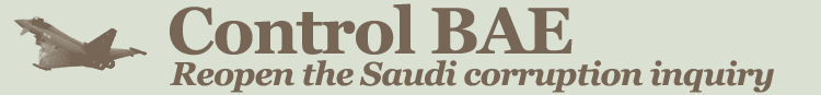 Control BAE: Reopen the Saudi corruption inquiry